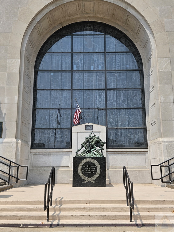 Outside Veterans Auditorium-Cedar Rapids-July 15 2023